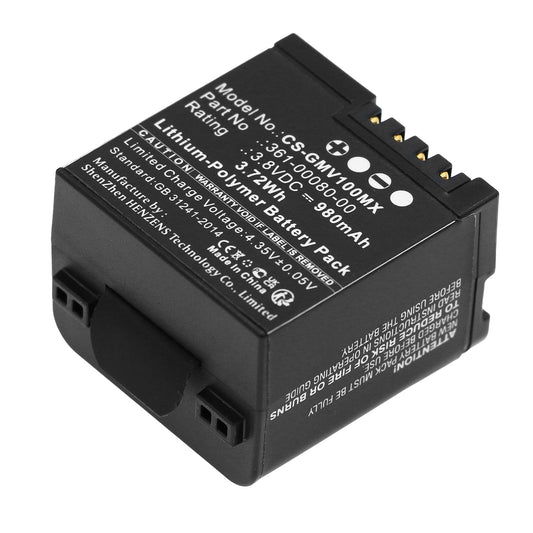 Replacement Battery for Garmin Virb X – Camera – 980mAh / 3.8V