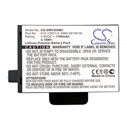 Replacement Battery for Garmin  Virb 360 – Camera – 1100mAh / 4.18Wh / 3.8V