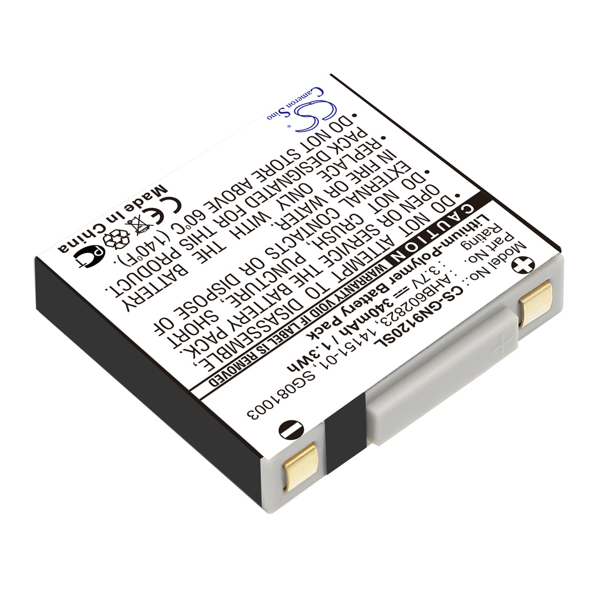 Replacement Battery for GN Netcom 9120 – Wireless Headset – 340mAh / 3.7V