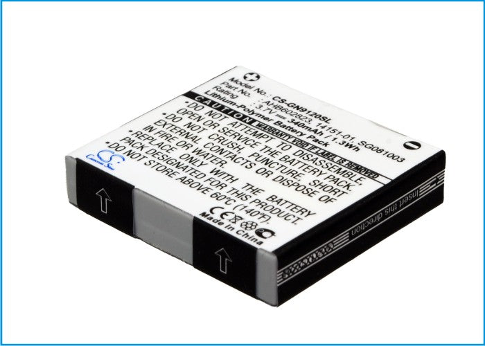 Replacement Battery for GN  Netcom 9120 – Wireless Headset – 340mAh / 1.26Wh / 3.7V