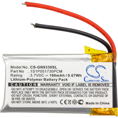 Replacement Battery for GN Netcom 9330 – Wireless Headset – 180mAh / 3.7V - image 3