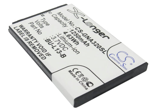 Replacement Battery for GIONEE A320 – Mobile, SmartPhone – 1250mAh / 3.7V
