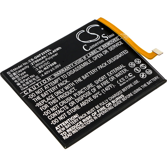 Replacement Battery for GIONEE F205 – Mobile, SmartPhone – 2700mAh / 3.85V