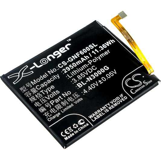 Replacement Battery for GIONEE F6 – Mobile, SmartPhone – 2950mAh / 3.85V