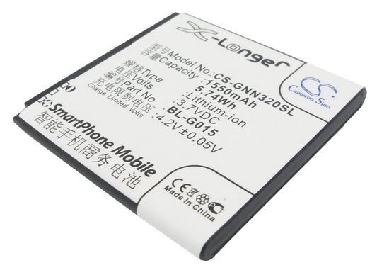 Replacement Battery for GIONEE GN320 – Mobile, SmartPhone – 1550mAh / 3.7V