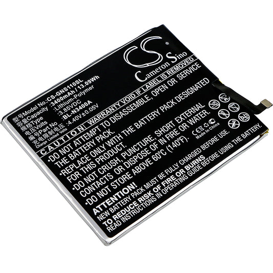 Replacement Battery for GIONEE S11 – Mobile, SmartPhone – 3400mAh / 3.85V