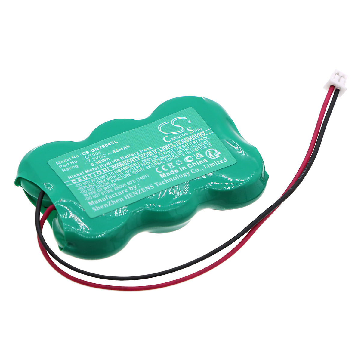 Replacement Battery for Getronic GT Auto Alarm Car Siren – Siren Alarm – 80mAh / 7.2V