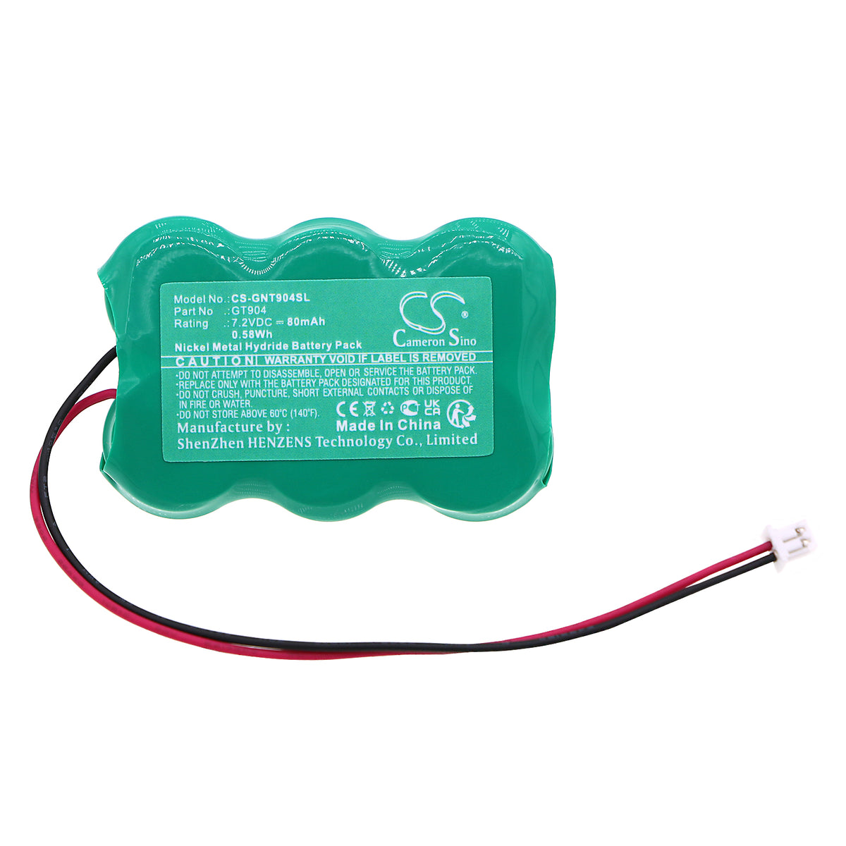 Replacement Battery for Getronic GT Auto Alarm Car Siren – Siren Alarm – 80mAh / 7.2V