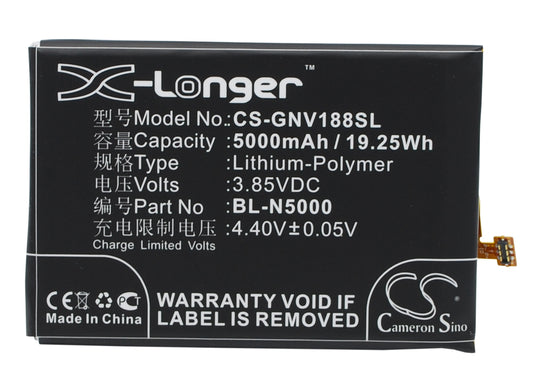 Replacement Battery for GIONEE | BLU V188 – Mobile, SmartPhone – 5000mAh / 3.85V