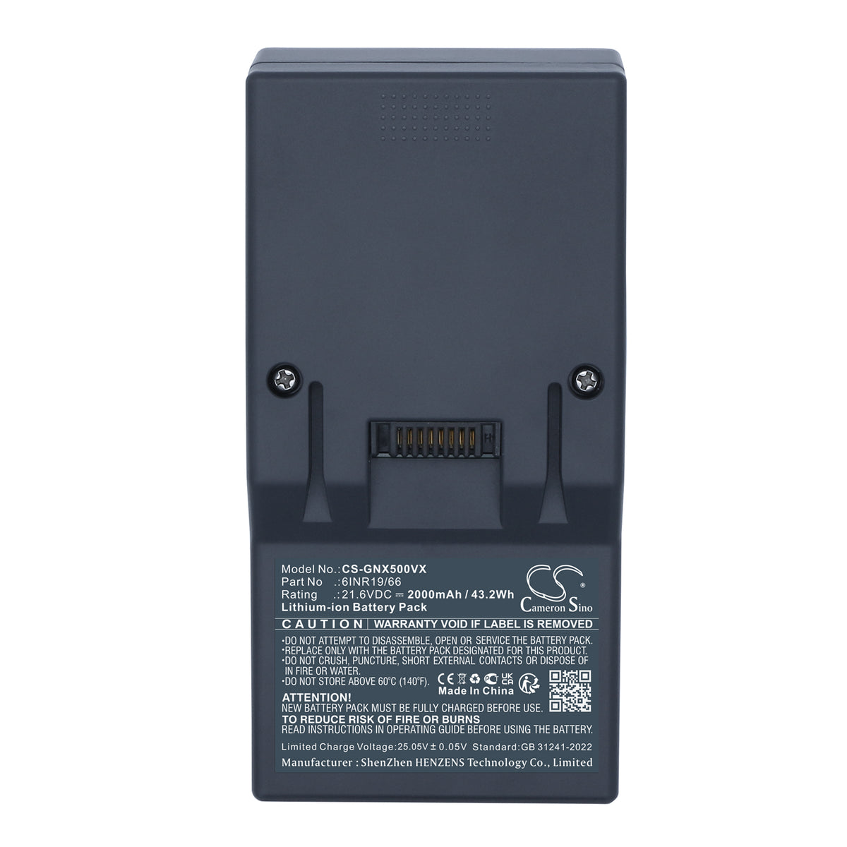 Replacement Battery for Genius Invictus X3 – Vacuum – 2000mAh / 21.6V