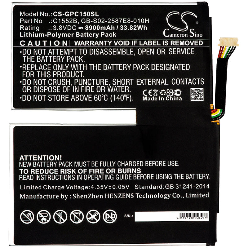 Replacement Battery for Google Pixel C – Tablet – 8900mAh / 3.8V - image 3
