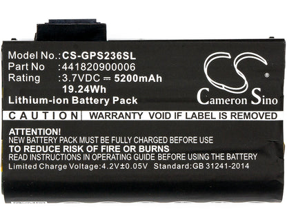 Replacement Battery for Topcon | Getac | Sokkia | AdirPro | Nautiz FC-236 – Barcode Scanner – 5200mAh / 3.7V