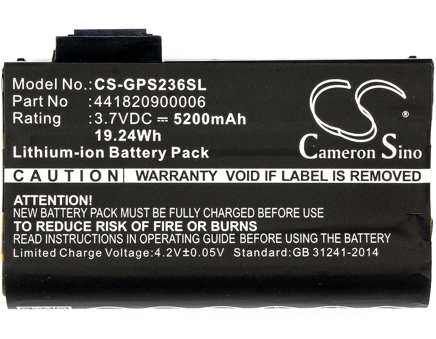Replacement Battery for Sokkia  SHC-236 – Barcode Scanner – 5200mAh / 19.24Wh / 3.7V
