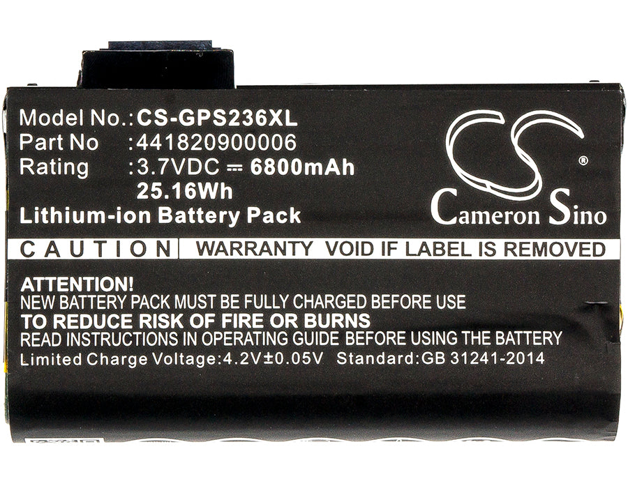 Replacement Battery for Sokkia | Topcon | AdirPro | Nautiz | Getac SHC-236 – Barcode Scanner – 6800mAh / 3.7V