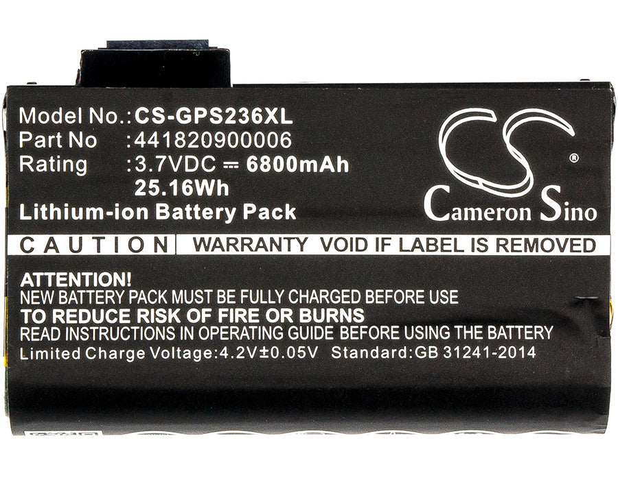 Replacement Battery for Getac  PS236 – Barcode Scanner – 6800mAh / 25.16Wh / 3.7V