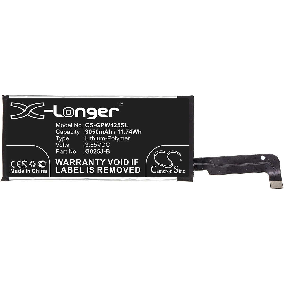 Replacement Battery for Google Pixel 4A – Mobile, SmartPhone – 3050mAh / 3.85V