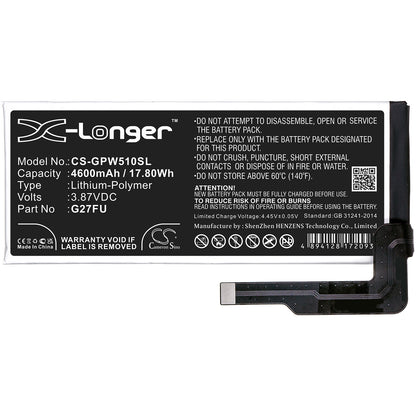 Replacement Battery for Google Pixel 5A – Mobile, SmartPhone – 4600mAh / 3.87V