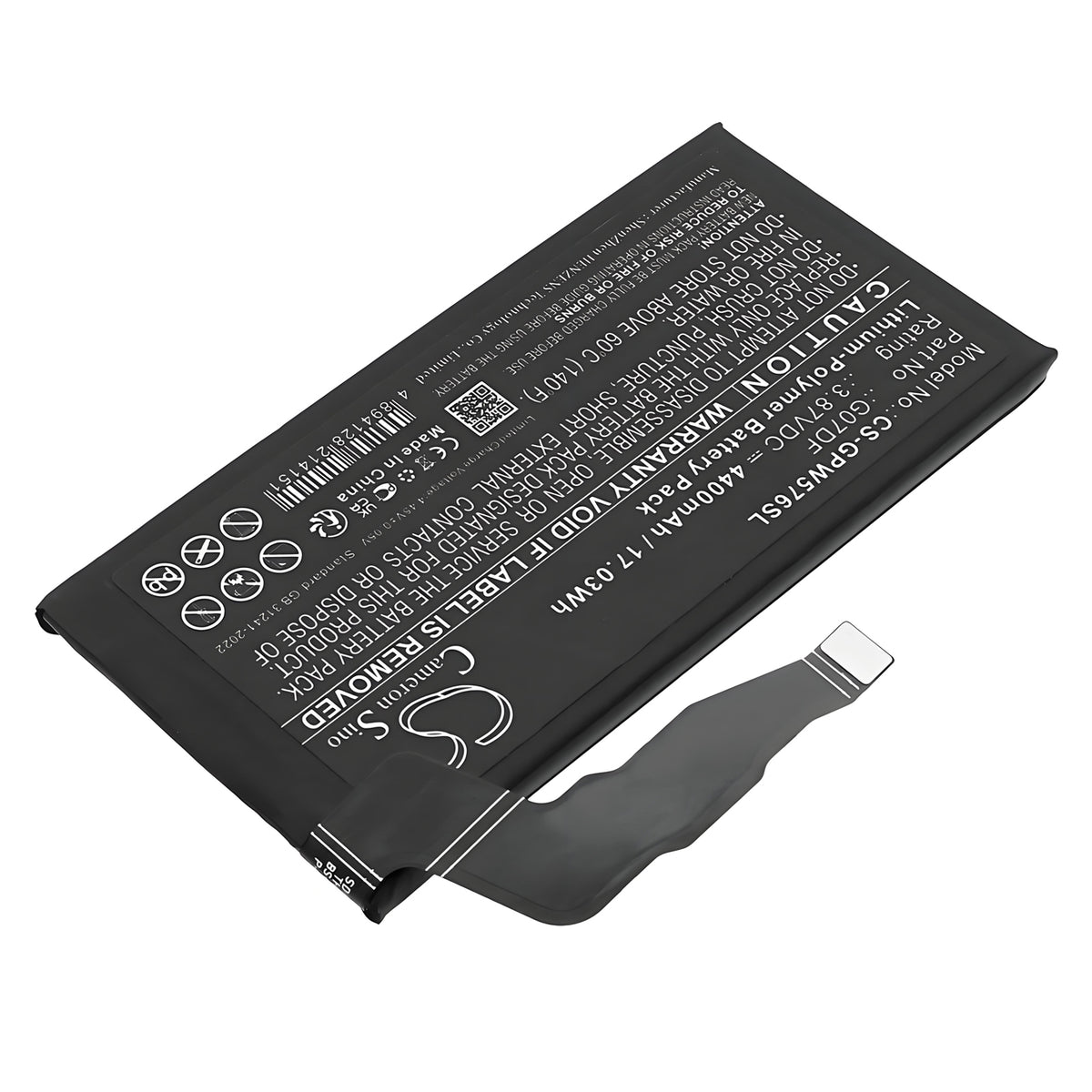 Replacement Battery for Google G576D – Mobile, SmartPhone – 4400mAh / 3.87V