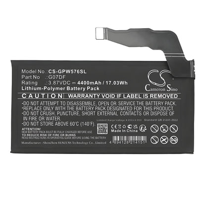 Replacement Battery for Google G576D – Mobile, SmartPhone – 4400mAh / 3.87V