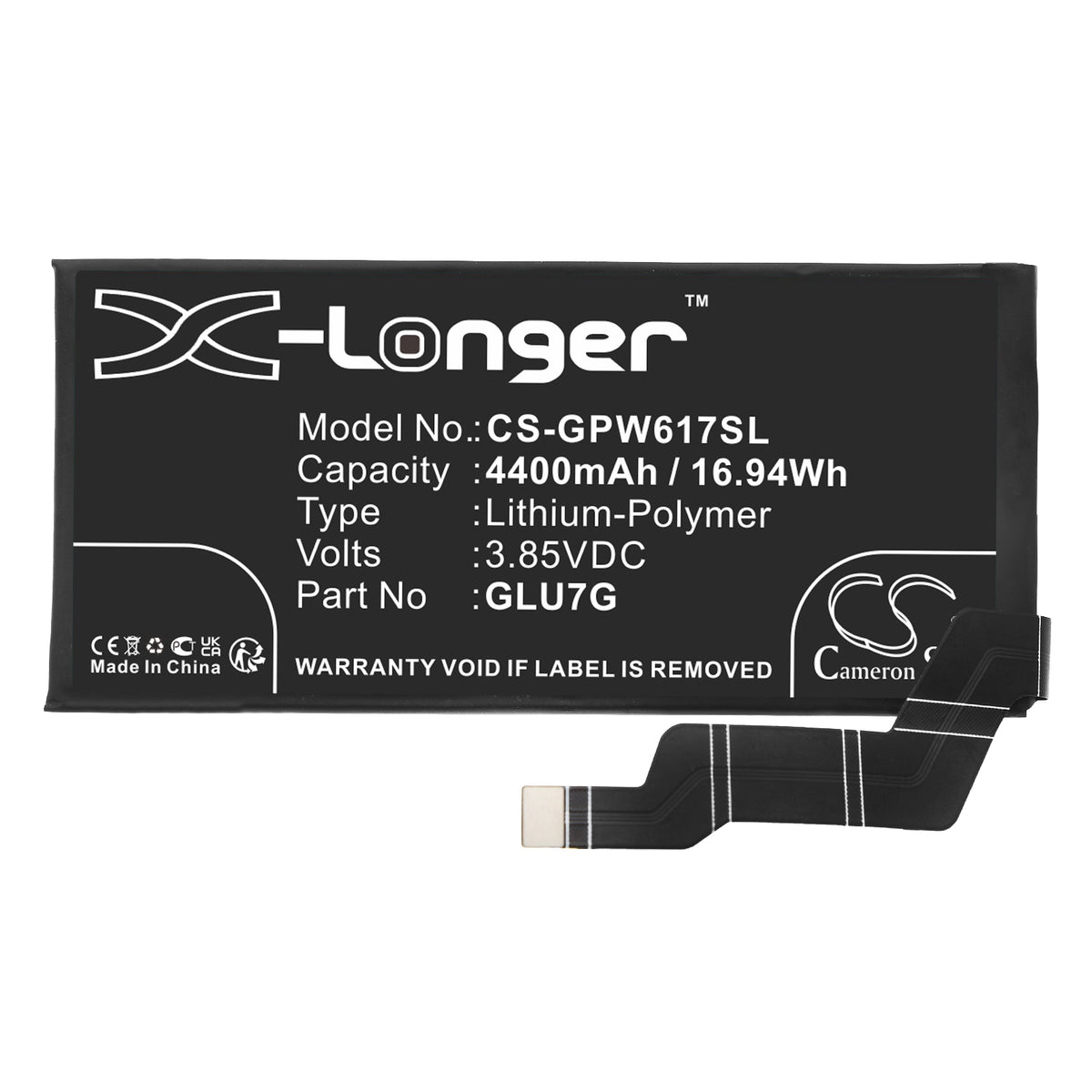 Replacement Battery for Google Pixel 6a – Mobile, SmartPhone – 4400mAh / 3.85V