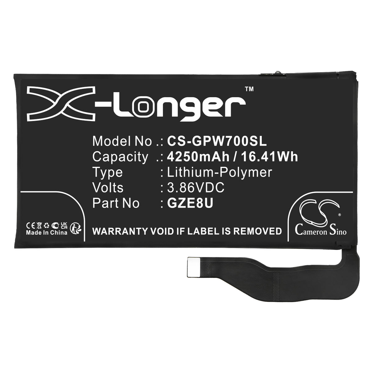 Replacement Battery for Google Pixel 7 – Mobile, SmartPhone – 4250mAh / 3.86V