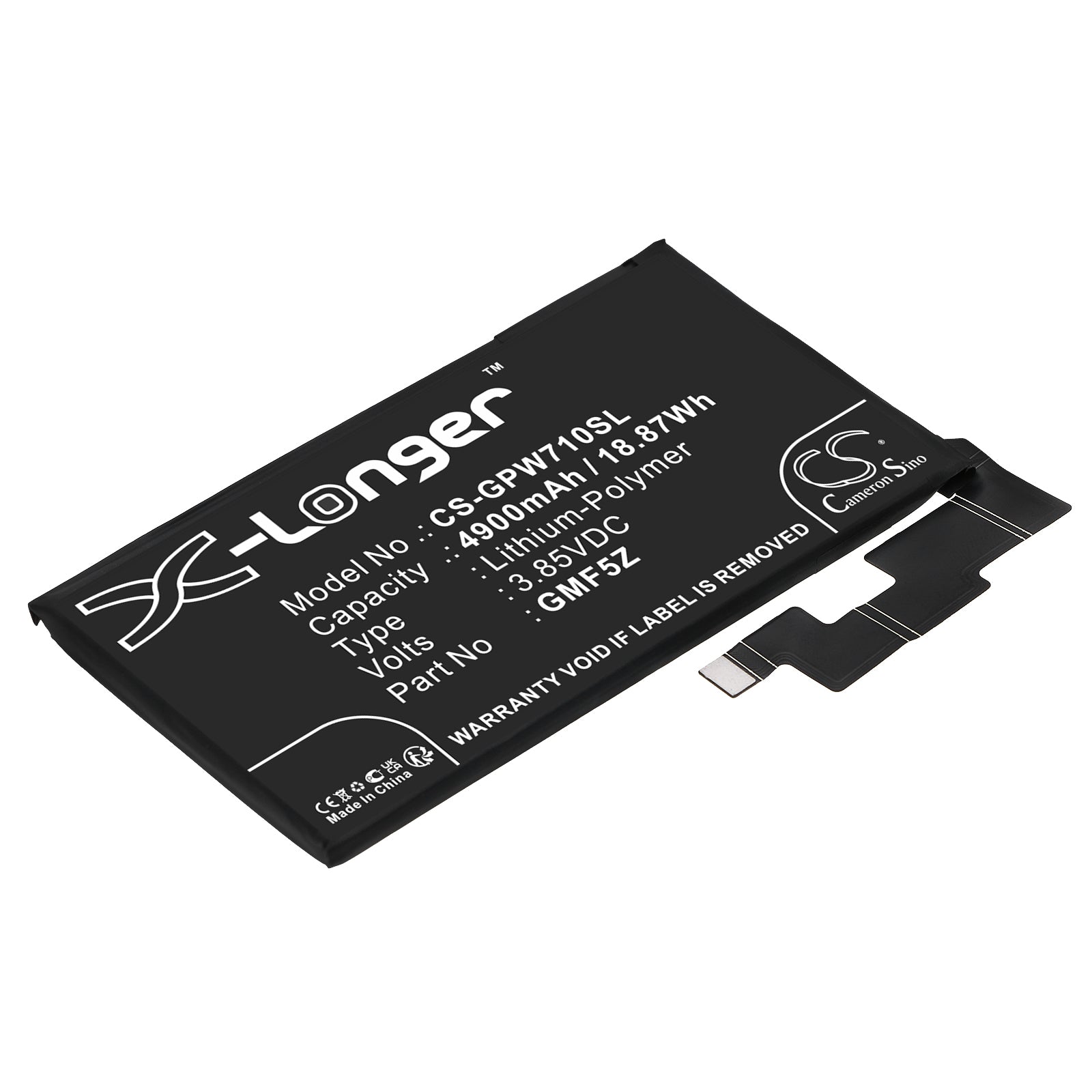 Replacement Battery for Google Pixel 7 Pro – Mobile, SmartPhone – 4900mAh / 3.85V - image 1