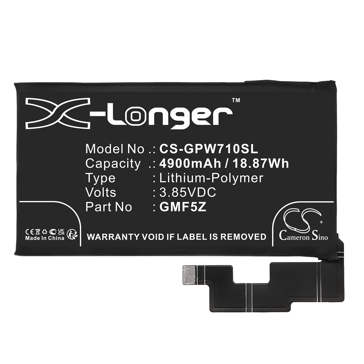 Replacement Battery for Google Pixel 7 Pro – Mobile, SmartPhone – 4900mAh / 3.85V