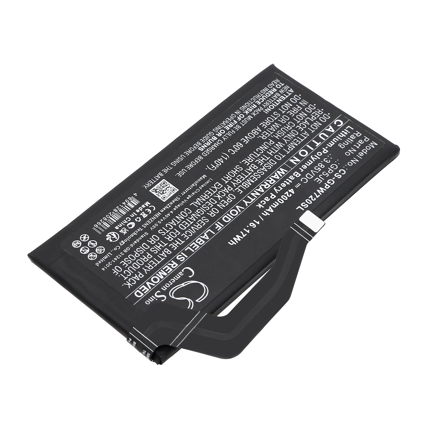 Replacement Battery for Google  Pixel 7A – Mobile, SmartPhone – 4200mAh / 16.17Wh / 3.85V