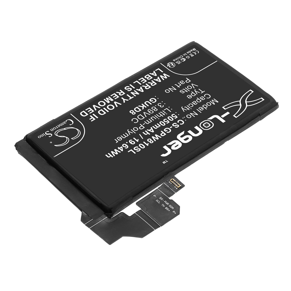 Replacement Battery for Google Pixel 8 Pro 5G – Mobile, SmartPhone – 5050mAh / 3.89V