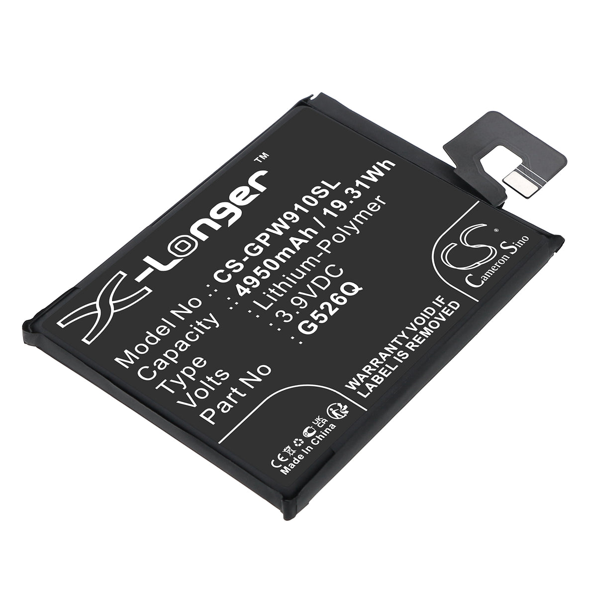 Replacement Battery for Google G3Y12 – Mobile, SmartPhone – 4950mAh / 3.9V