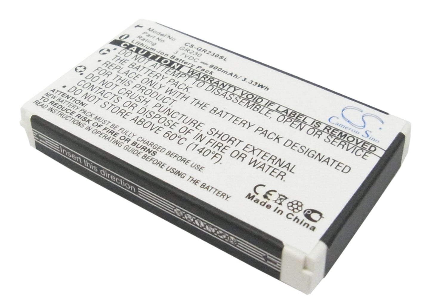 Replacement Battery for Holux  GR-230 GPS Receiver – GPS, Navigator – 900mAh/3.33 Wh / 3.7V
