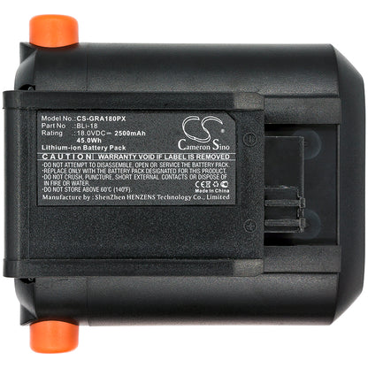 Replacement Battery for Gardena Accu Hedge Trimmer EasyCut Li-18/50 – Garden Tool – 2500mAh / 18V - image 3