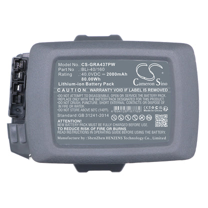 Replacement Battery for Gardena 115iHD45 115iL, 120i, – 2000mAh / 80.00Wh