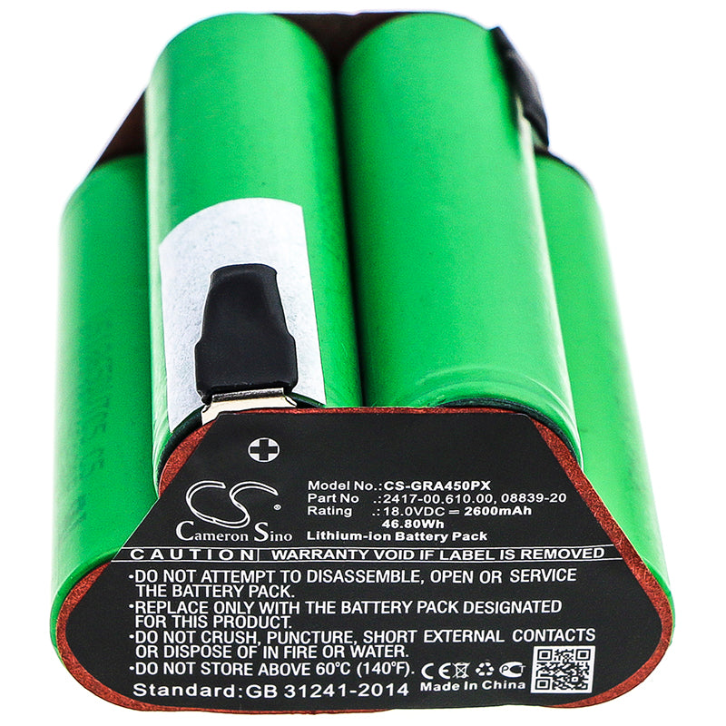 Replacement Battery for Gardena Accucut 400Li – Garden Tool – 2600mAh / 18V - image 3