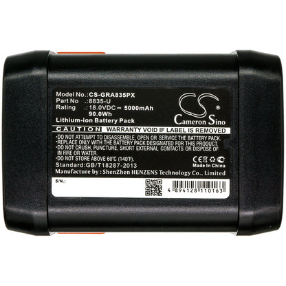 Replacement Battery for Gardena 8841 – Garden Tool – 5000mAh / 18V - image 5