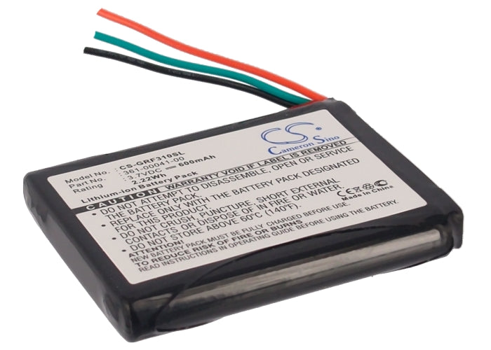 Replacement Battery for Garmin  Forerunner 310XT – GPS, Navigator – 600mAh/2.22Wh / 3.7V