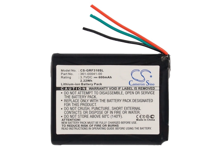 Replacement Battery for Garmin  Forerunner 310XT – GPS, Navigator – 600mAh/2.22Wh / 3.7V