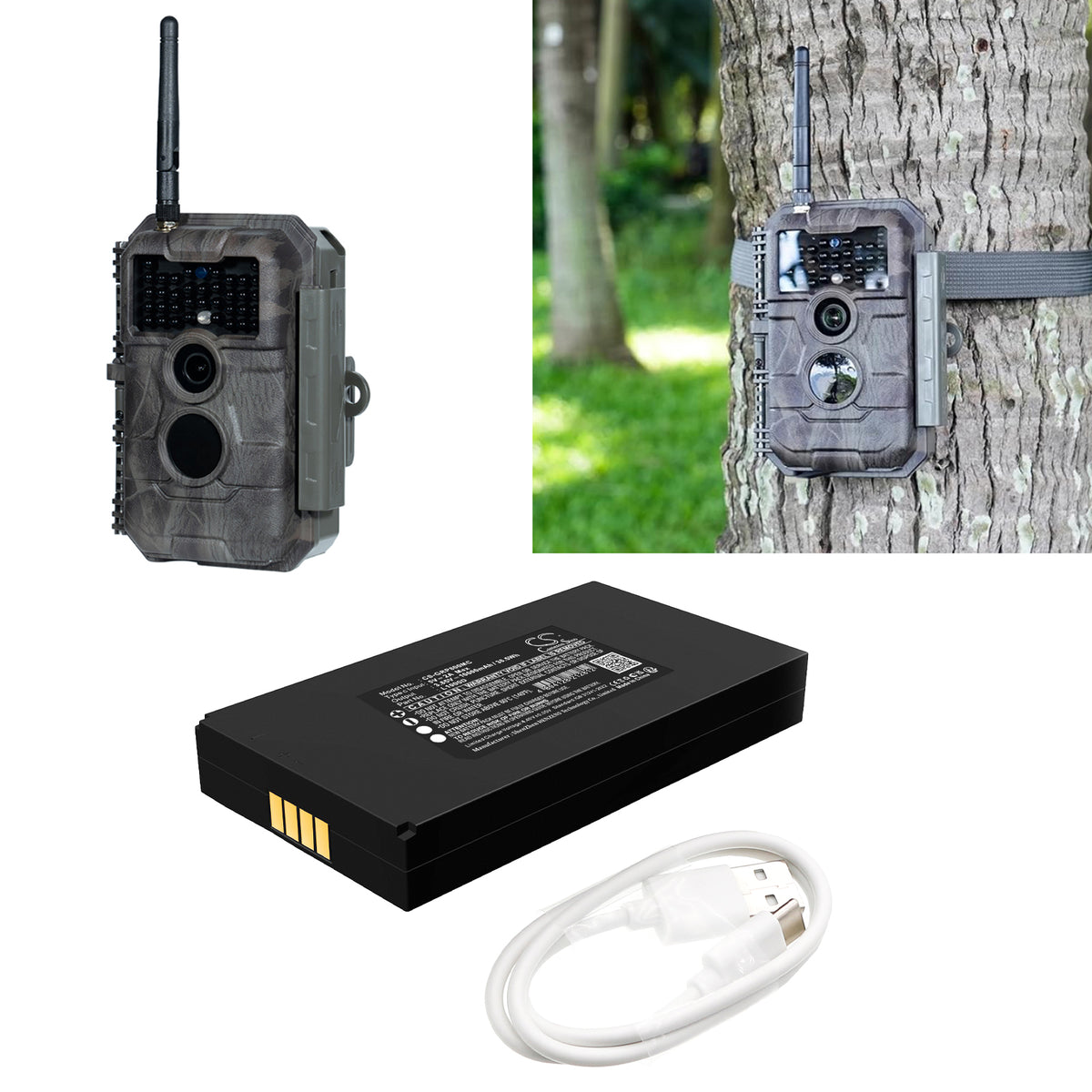 Replacement Battery for Meidase | GardePro P100P – Sports & Outdoors – 10000mAh / 3.85V