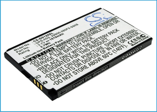 Replacement Battery for GSmart S1200 – Mobile, SmartPhone – 1010mAh / 3.7V