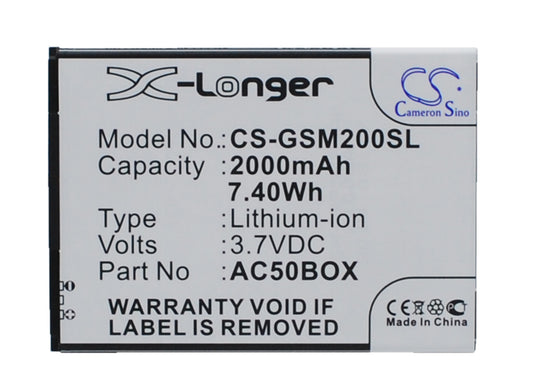Replacement Battery for GSmart | ArcMoile | Archos Mika M2 – Mobile, SmartPhone – 2000mAh / 3.7V