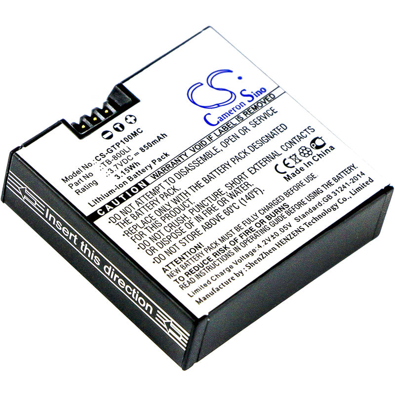 Replacement Battery for GOTOP  G1 – Camera – 850mAh / 3.15Wh / 3.7V