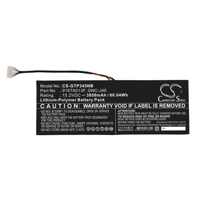 Replacement Battery for Gigabyte  P34 – Notebook, Laptop – 3950mAh / 60.04Wh / 15.2V
