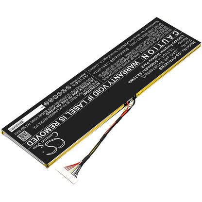 Replacement Battery for Gateway  Aero 14 K7 – Notebook, Laptop – 6100mAh / 92.72Wh / 15.2V