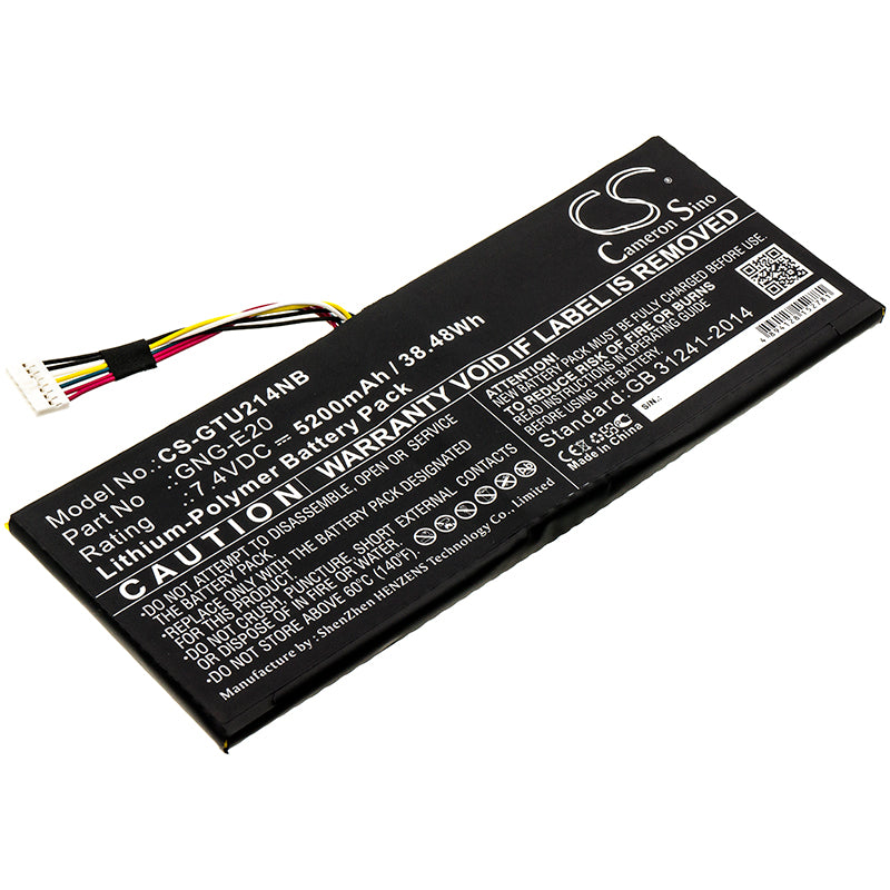 Replacement Battery for Getac U2142-i5-3337U – Notebook, Laptop – 5200mAh / 7.4V - image 1