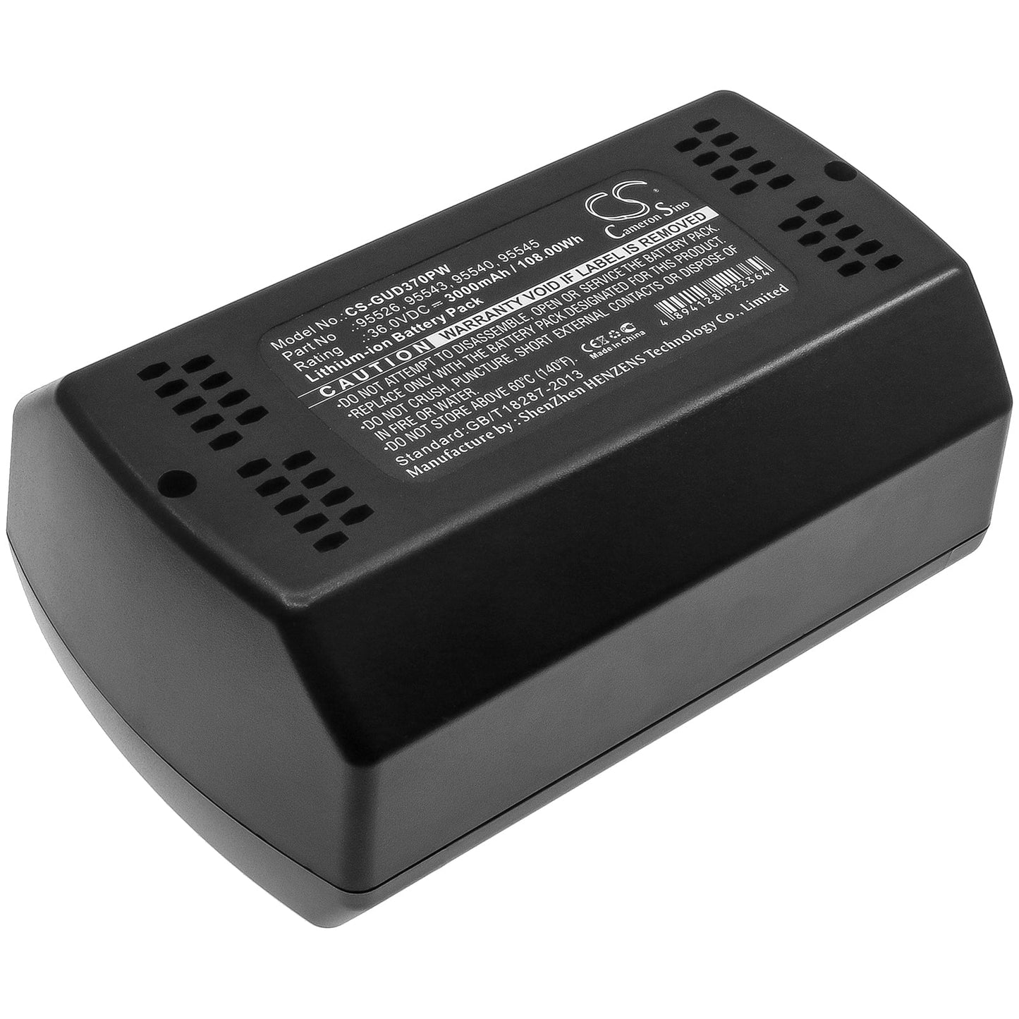 Replacement Battery for Gude  Freischneider – Power Tools – 3000mAh / 108.00Wh / 36.0V