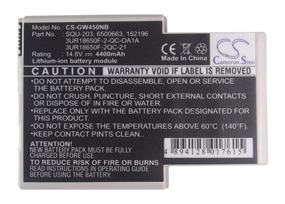 Replacement Battery for Gateway Solo 400VTX – Notebook, Laptop – 4400mAh / 14.8V - image 5