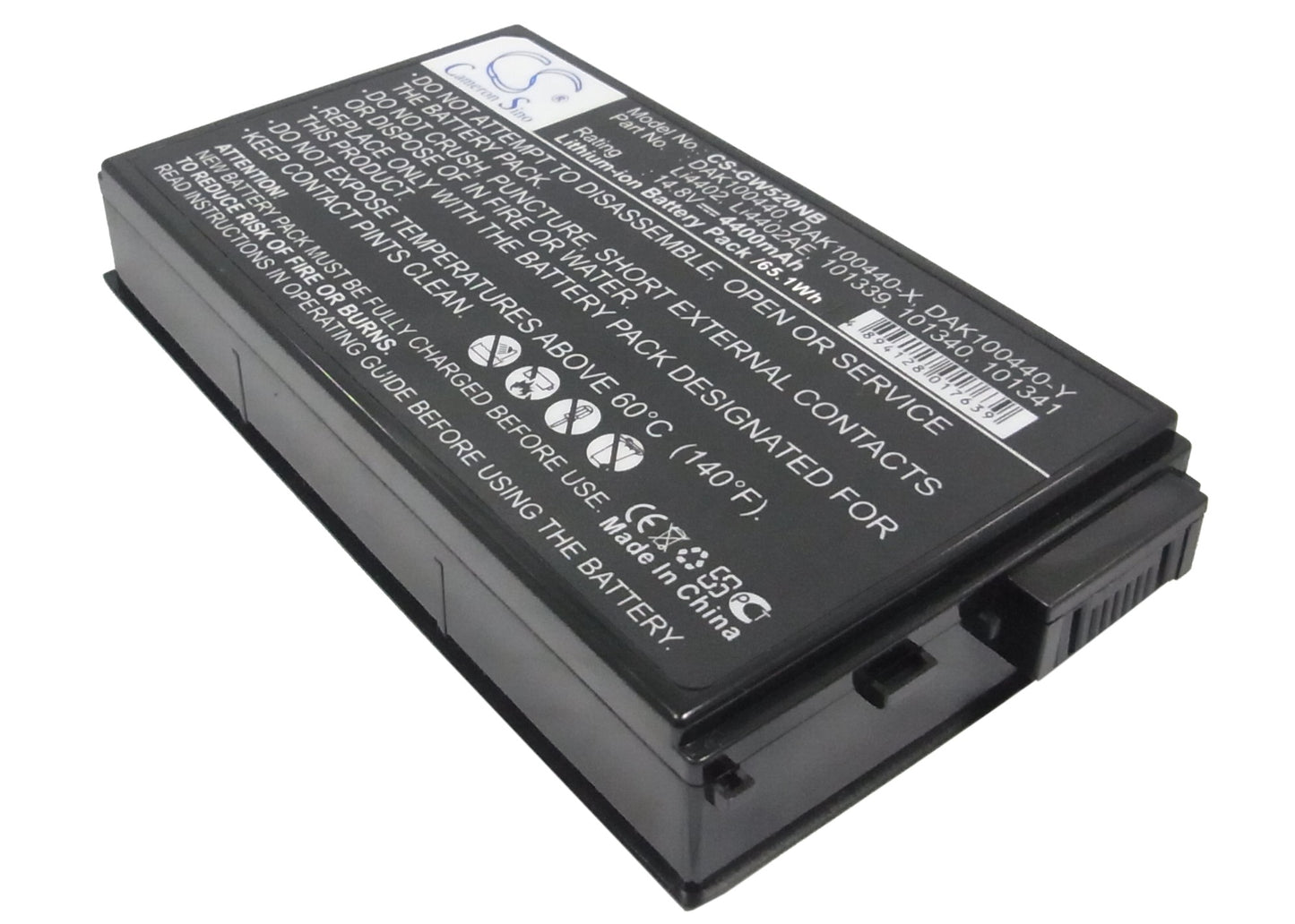 Replacement Battery for Jetta | Targa | Gateway | Medion | Sanyo | Arima | eMachines Jetbook M2000 – Notebook, Laptop – 4400mAh / 14.8V - image 1