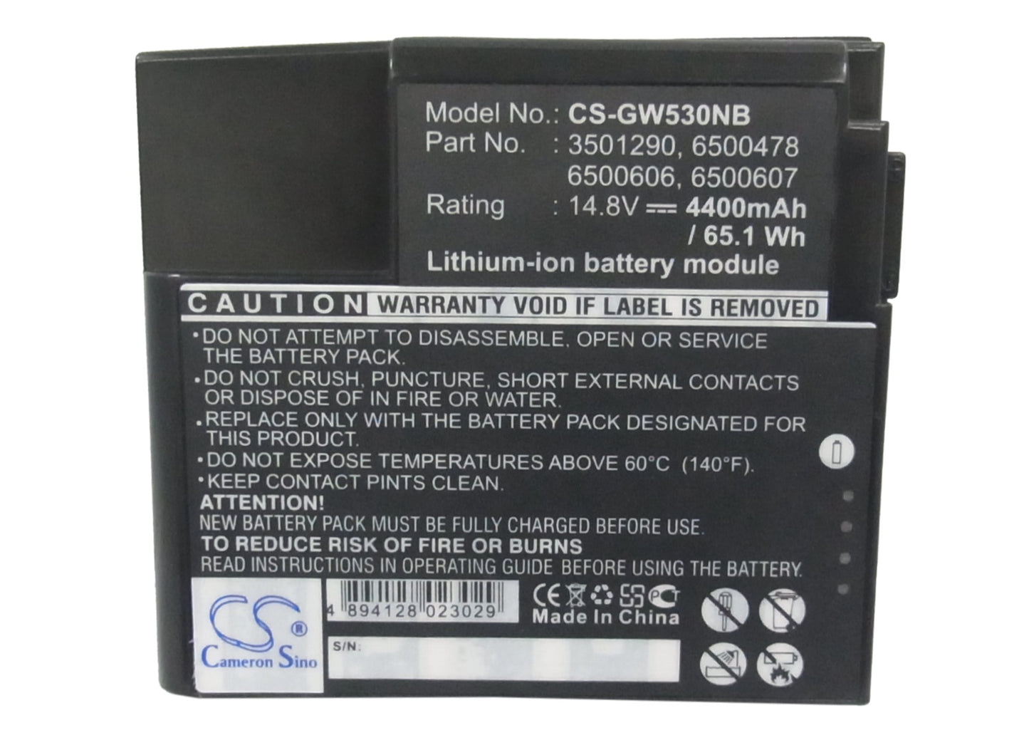 Replacement Battery for Gateway Solo 5300 – Notebook, Laptop – 4400mAh / 14.8V - image 5