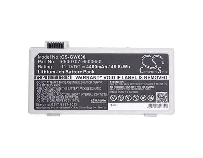 Replacement Battery for Gateway Solo 600 – Notebook, Laptop – 4400mAh / 11.1V - image 5