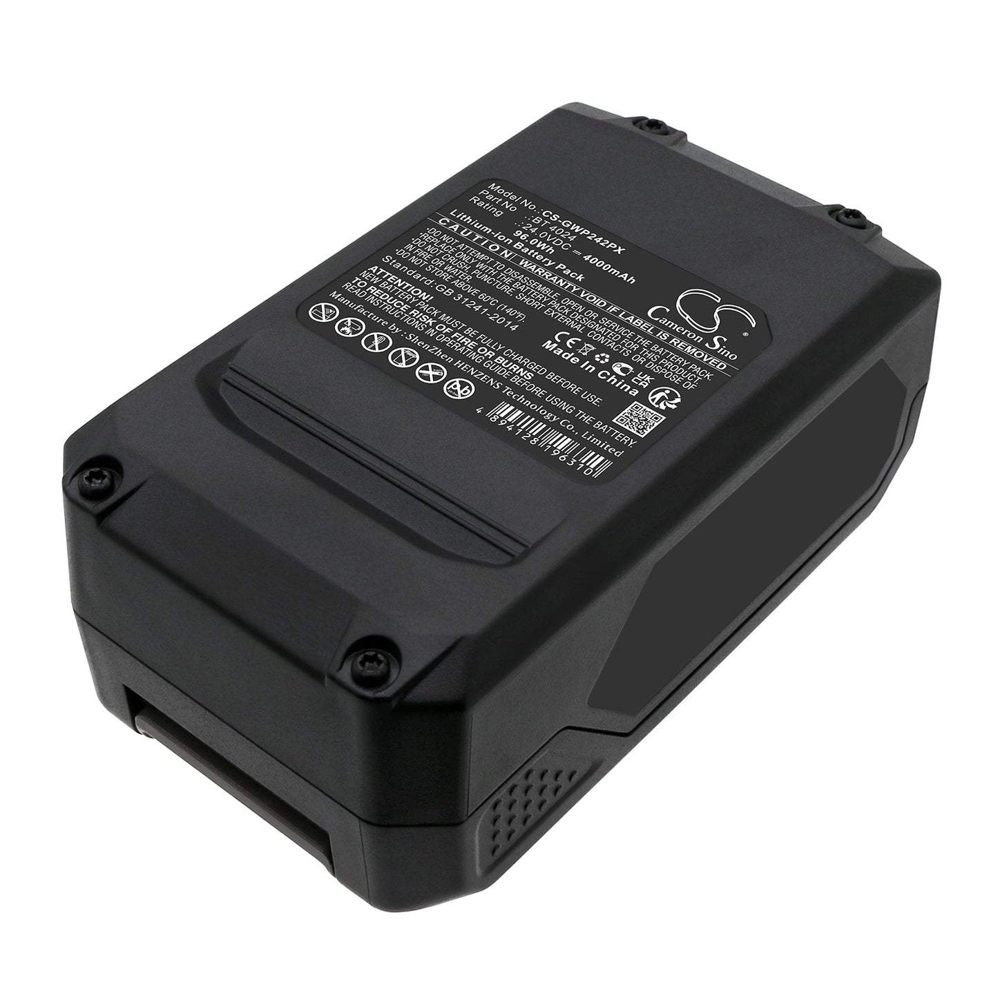 Replacement Battery for GreenWorks  10-Inch Cordless Chainsaw 2036 – Power Tools – 4000mAh / 96.0Wh / 24.0V